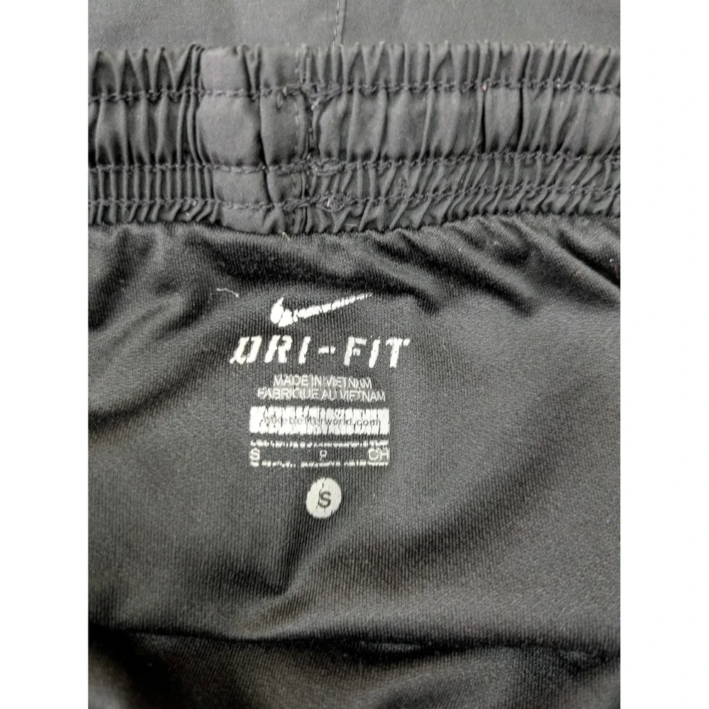 Athletic Nike Dri-FIT Tempo Running Shorts Women Small Black White Trim